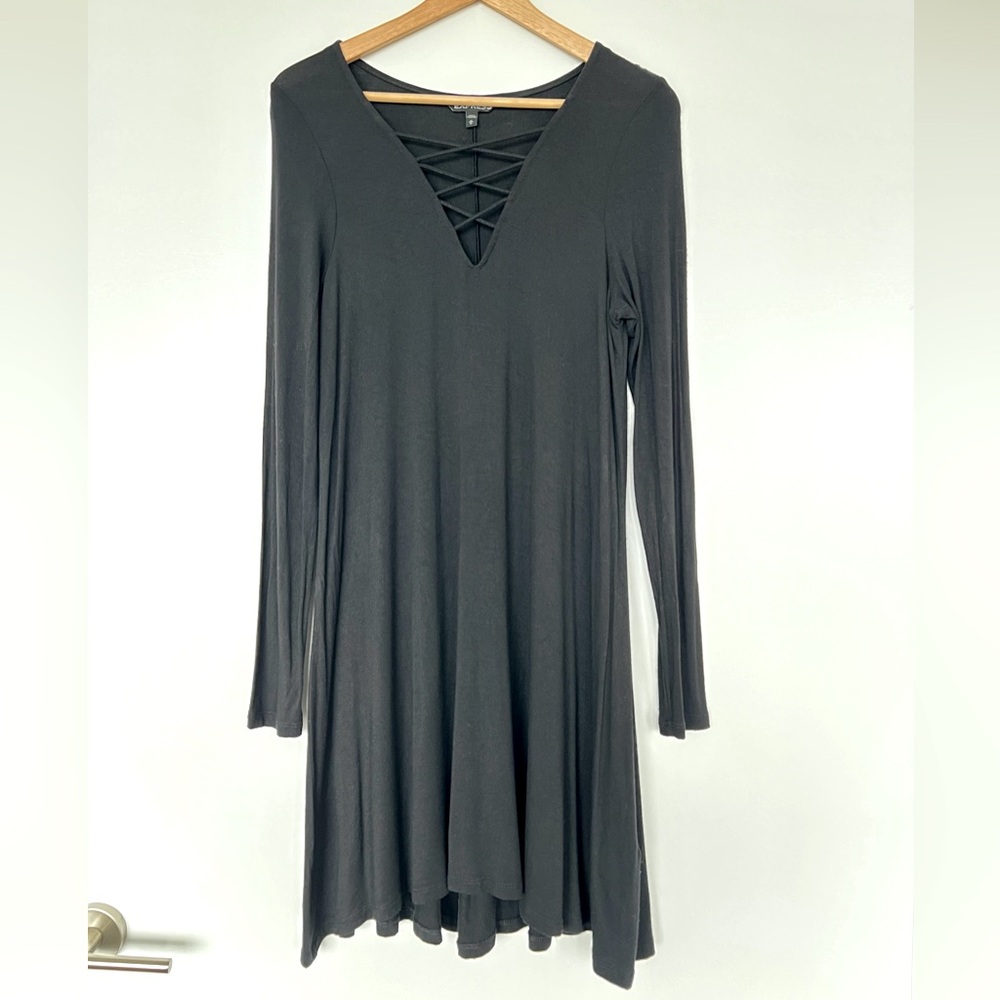 Black Express Long Sleeve Dress